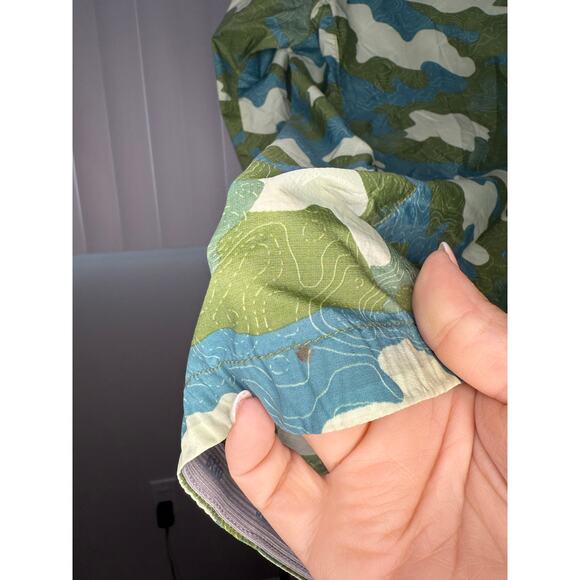 STIO Second Light Pullover SIZE S Green Camo Packable Lightweight Shell - Picture 4 of 5